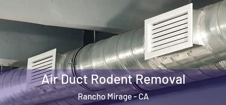 Air Duct Rodent Removal Rancho Mirage - CA